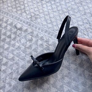 Elegant Black Slingback Heels